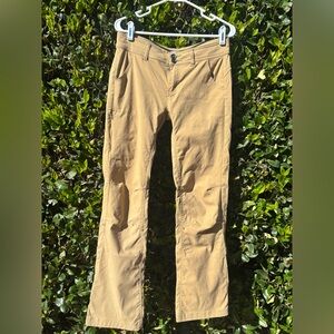 Prana Halle pants khaki tan hiking climbing size 6 regular inseam